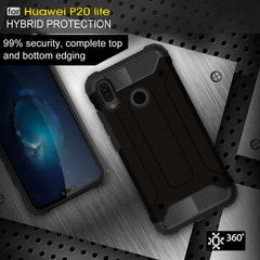 For Huawei  P20 Lite Full-body Rugged TPU + PC Combination Back Cover Case , For Huawei P20 Lite, Huawei P20 Lite