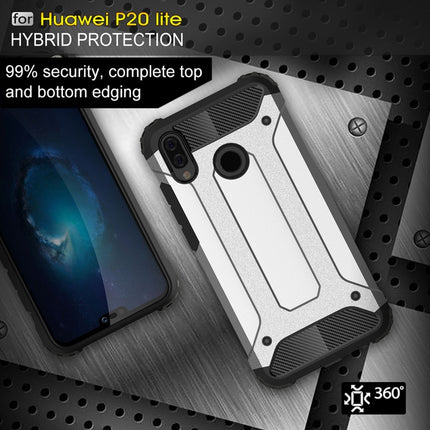 For Huawei  P20 Lite Full-body Rugged TPU + PC Combination Back Cover Case , For Huawei P20 Lite, Huawei P20 Lite