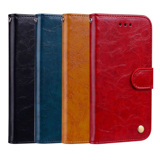 Business Style Oil Wax Texture Horizontal Flip Leather Case for Huawei Honor 7A (with fingerprint hole), with Holder & Card Slots & Wallet, For Huawei Honor 7A