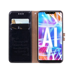 Business Style Oil Wax Texture Horizontal Flip Leather Case for Huawei Mate 20 Lite, with Holder & Card Slots & Wallet, For Huawei Mate 20 Lite