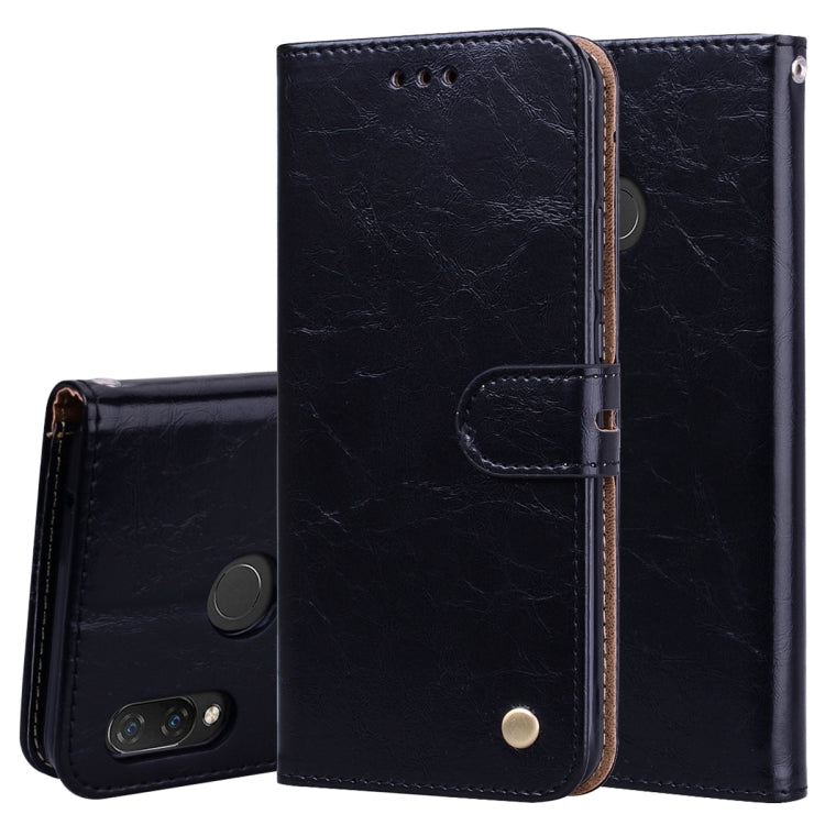 Business Style Oil Wax Texture Horizontal Flip Leather Case for Huawei Nova 3i & P smart Plus, with Holder & Card Slots & Wallet, For Huawei Nova 3i