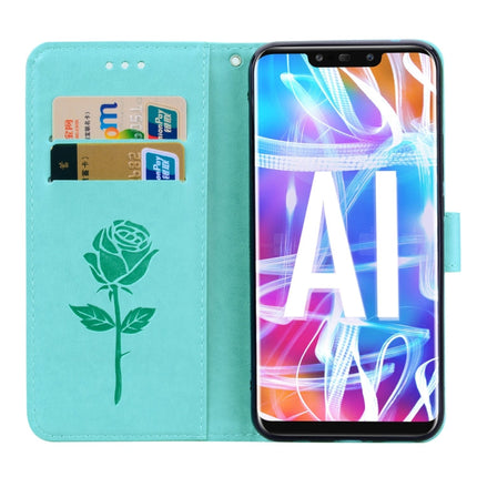 Rose Embossed Horizontal Flip PU Leather Case for Huawei Mate 20 Lite, with Holder & Card Slots & Wallet