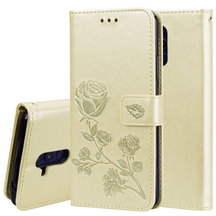 Rose Embossed Horizontal Flip PU Leather Case for Huawei Mate 20 Lite, with Holder & Card Slots & Wallet