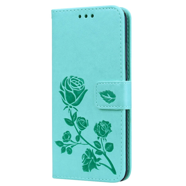 Rose Embossed Horizontal Flip PU Leather Case for Huawei P20, with Holder & Card Slots & Wallet
