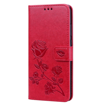 Rose Embossed Horizontal Flip PU Leather Case for Huawei Y9 (2019), with Holder & Card Slots & Wallet