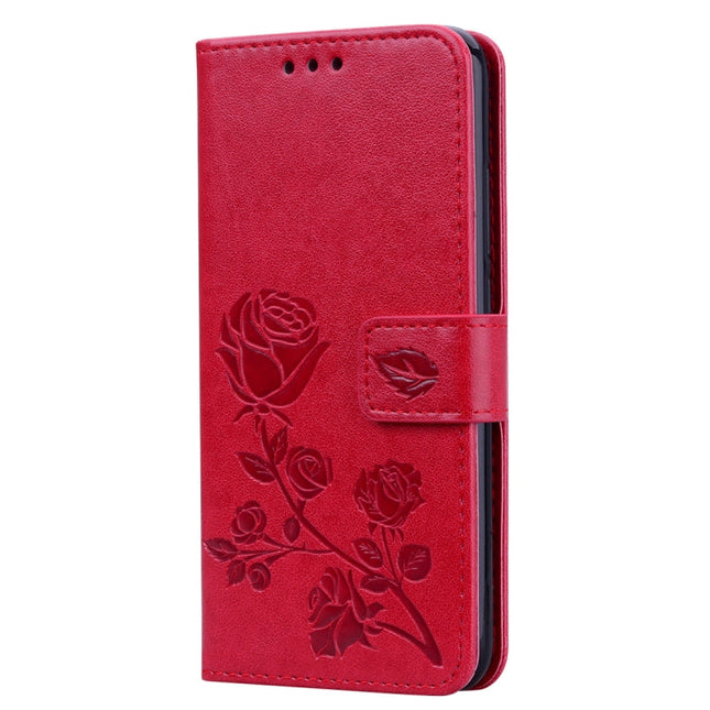 Rose Embossed Horizontal Flip PU Leather Case for Huawei Honor 10 Lite, with Holder & Card Slots & Wallet