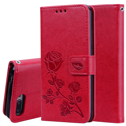 Rose Embossed Horizontal Flip PU Leather Case for Huawei Honor 10 Lite, with Holder & Card Slots & Wallet