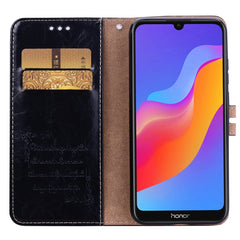 Business Style Oil Wax Texture Horizontal Flip Leather Case for Huawei Y6 (2019) / Honor 8A, with Holder & Card Slots & Wallet, For Huawei Honor 8A, For Huawei Y6 (2019) / Honor 8A