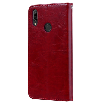 Business Style Oil Wax Texture Horizontal Flip Leather Case for Huawei Y7 (2019), with Holder & Card Slots & Wallet, For Huawei Y7 (2019)