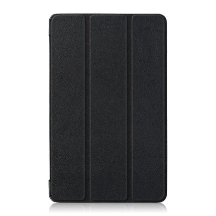 Custer Texture Horizontal Flip Leather Case for Huawei MediaPad M5 Lite 8 inch , with Three-folding Holder