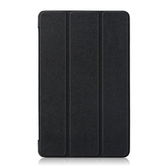 Custer Texture Horizontal Flip Leather Case for Huawei MediaPad M5 Lite 8 inch , with Three-folding Holder, For Huawei MediaPad M5 Lite