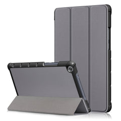 Custer Texture Horizontal Flip Leather Case for Huawei MediaPad M5 Lite 8 inch , with Three-folding Holder, For Huawei MediaPad M5 Lite