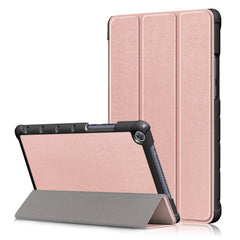 Custer Texture Horizontal Flip Leather Case for Huawei MediaPad M5 Lite 8 inch , with Three-folding Holder, For Huawei MediaPad M5 Lite