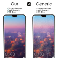 50 PCS for Huawei P20 0.26mm 9H Surface Hardness 2.5D Explosion-proof Tempered Glass Screen Film, No Retail Package, For P20