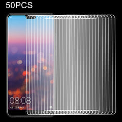 50 PCS for Huawei P20 0.26mm 9H Surface Hardness 2.5D Explosion-proof Tempered Glass Screen Film, No Retail Package, For P20