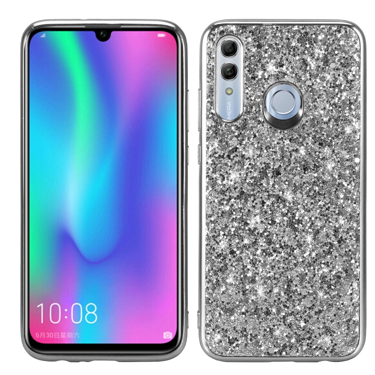 Glittery Powder Shockproof TPU Case for Huawei  Honor 10 Lite, For Huawei Honor 10 Lite