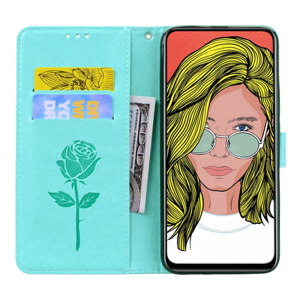 Rose Embossed Horizontal Flip PU Leather Case for Huawei P Smart Z, with Holder & Card Slots & Wallet