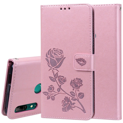 Rose Embossed Horizontal Flip PU Leather Case for Huawei P Smart Z, with Holder & Card Slots & Wallet
