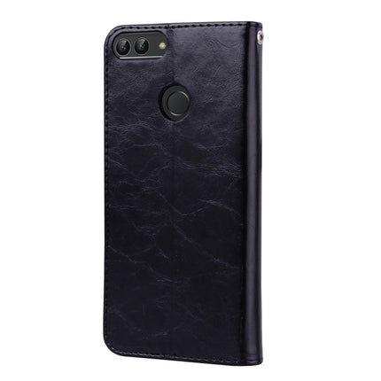 Business Style Oil Wax Texture Horizontal Flip Leather Case for Huawei P Smart / Enjoy 7S, with Holder & Card Slots & Wallet, For Huawei P Smart / Enjoy 7S, For Huawei Enjoy 7S