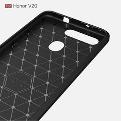 Brushed Texture Carbon Fiber Shockproof TPU Case for Huawei Honor View 20, For Huawei Honor View 20, Huawei Honor View 20, For Honor View 20