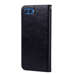 Business Style Oil Wax Texture Horizontal Flip Leather Case for Huawei Honor 10, with Holder & Card Slots & Wallet, For Huawei Honor 10