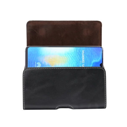 Men Lambskin Texture Multi-functional Universal Mobile Phone Waist Pack Leather Case for 6.9 Inch or Below Smartphones, For 6.9 Inch