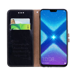 Business Style Oil Wax Texture Horizontal Flip Leather Case for Huawei Honor 8X, with Holder & Card Slots & Wallet, For Huawei Honor 8X