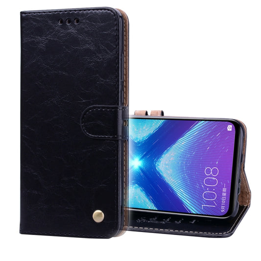 Business Style Oil Wax Texture Horizontal Flip Leather Case for Huawei Honor 8X, with Holder & Card Slots & Wallet, For Huawei Honor 8X