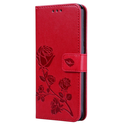 Rose Embossed Horizontal Flip PU Leather Case for Huawei P Smart 2019, with Holder & Card Slots & Wallet, For Huawei P Smart 2019