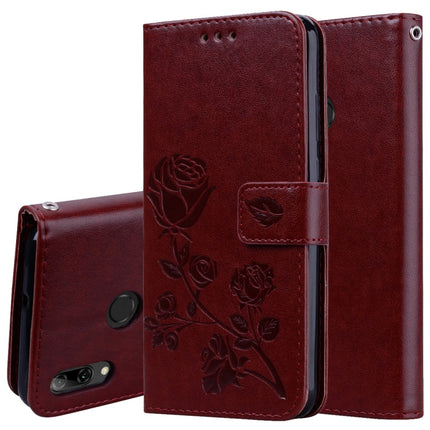 Rose Embossed Horizontal Flip PU Leather Case for Huawei P Smart 2019, with Holder & Card Slots & Wallet, For Huawei P Smart 2019