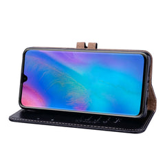 Business Style Oil Wax Texture Horizontal Flip Leather Case for Huawei P30, with Holder & Card Slots & Wallet, For Huawei P30