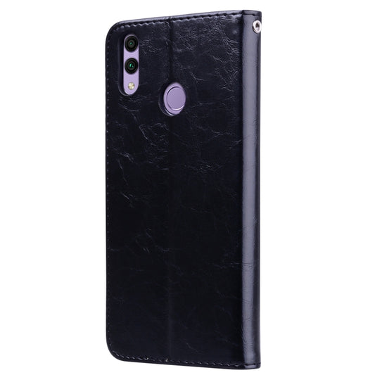 Business Style Oil Wax Texture Horizontal Flip Leather Case for Huawei Honor 8C, with Holder & Card Slots & Wallet, For Huawei Honor 8C