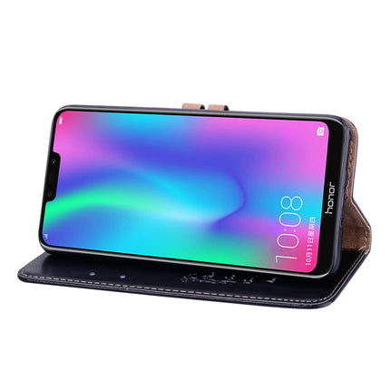Business Style Oil Wax Texture Horizontal Flip Leather Case for Huawei Honor 8C, with Holder & Card Slots & Wallet, For Huawei Honor 8C