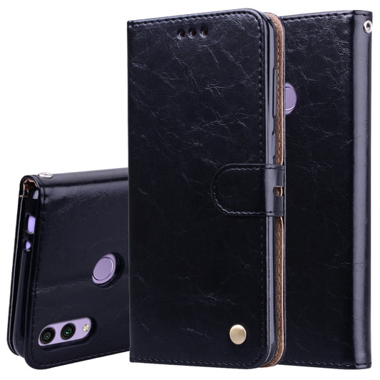 Business Style Oil Wax Texture Horizontal Flip Leather Case for Huawei Honor 8C, with Holder & Card Slots & Wallet, For Huawei Honor 8C