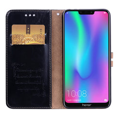 Business Style Oil Wax Texture Horizontal Flip Leather Case for Huawei Honor 8C, with Holder & Card Slots & Wallet, For Huawei Honor 8C