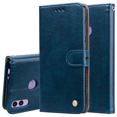 Business Style Oil Wax Texture Horizontal Flip Leather Case for Huawei Honor 8C, with Holder & Card Slots & Wallet, For Huawei Honor 8C