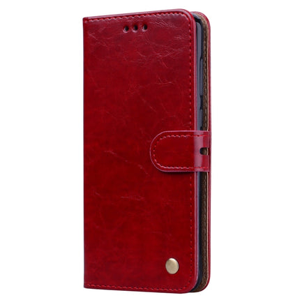 Business Style Oil Wax Texture Horizontal Flip Leather Case for Huawei Honor 8C, with Holder & Card Slots & Wallet, For Huawei Honor 8C
