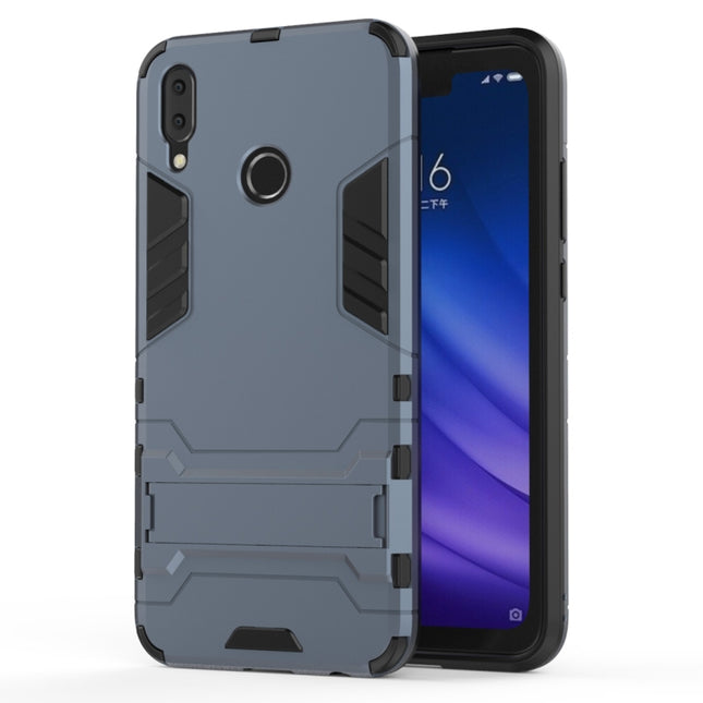 Shockproof PC + TPU Case for Huawei Y9 (2019) / Enjoy 9 Plus, with Holder, For Huawei Y9 (2019) / Enjoy 9 Plus