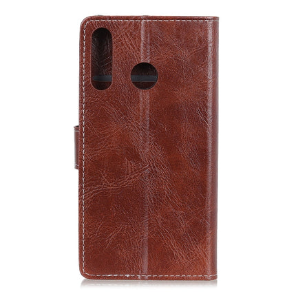 Retro Crazy Horse Texture Horizontal Flip Leather Case for Huawei P30 Lite, with Wallet & Holder & Card Slots & Photo Frame
