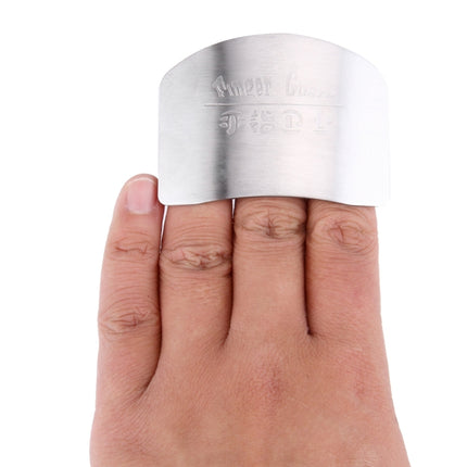 Creative Kitchen Necessary Food Vegetable Cutting Stainless Steel Hand Finger Guard Protector, Cutting Finger Protector