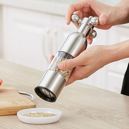MICLAN Stainless Steel 304 Rudder Shape Grinder Pepper Grinding Machine, Size : L, L