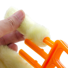 Microfiber Blinds Cleaning Brush Slat Dust Cleaner Clip Window Air Conditioner Duster