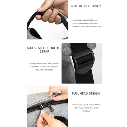 Multi-Function Large Capacity Travel Anti-theft Security Casual Backpack Laptop Computer Bag with External USB Charging Interface for Men / Women, Size: 42 x 29 x 14 cm