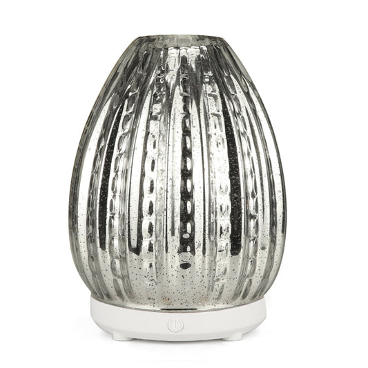 100ml Creative Vase Shape Aromatherapy Machine 3D Glass Humidifier Automatic Alcohol Sprayer with Colorful LED Lamp, 3D Glass Humidifier