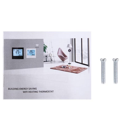 BHT-1000-GA-WIFI 3A Load Water Heating Type Touch LCD Digital WiFi Heating Room Thermostat, Display Clock / Temperature / Periods / Time / Week / Heat etc., BHT-1000 3A (Black), BHT-1000 3A (White)