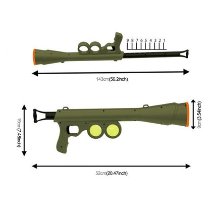 Pet Dog Supplies Toy Training Launcher Remote Speed Aiming Tennis Launcher, Size:52*19*9cm