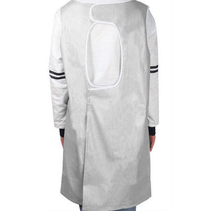 Sleeveless Pet Apron Beauty Gown Pet Grooming Beautician Smock Waterproof Clothing Pet Store Aprons,M, Length: 93cm, Size:M Color:Silver