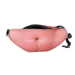 Creative Funny Anti-harassment Artificial Belly Shape Outdoor Bags, Multifunctional Portable Unisex Sports Belly Waist Bag