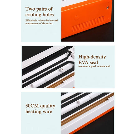 Sealing Film Roll Film PP Material Transparent Seal Film Cup, Vacuum Sealing Machine, EU Plug, US Plug