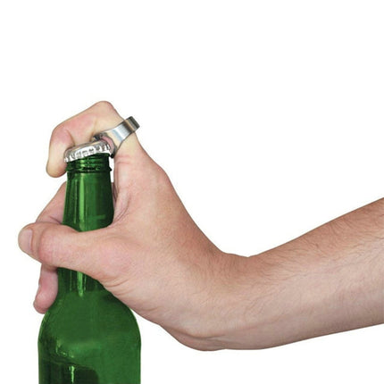 10pcs Ring Style Metal Beer Bottle & Can Opener, Inner Diameter: 2.2cm, 10pcs Ring Style